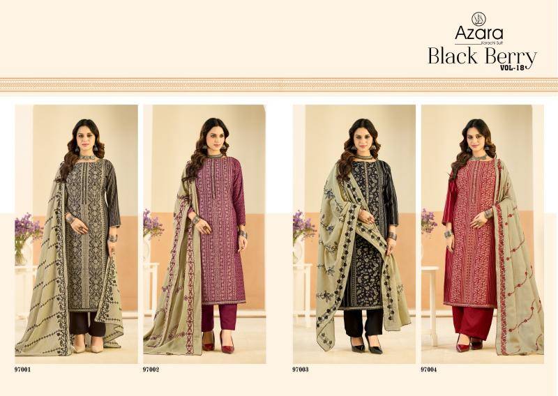 Azara black berry 18 Dress material manufacturers in Mumbai